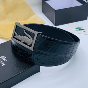 LAC05772 Black Leather Belt