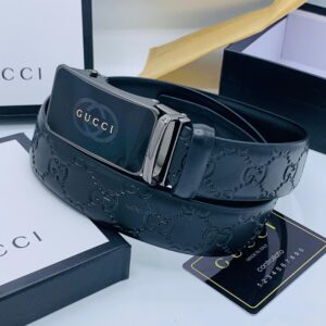 GUC67729 Black Leather Belt