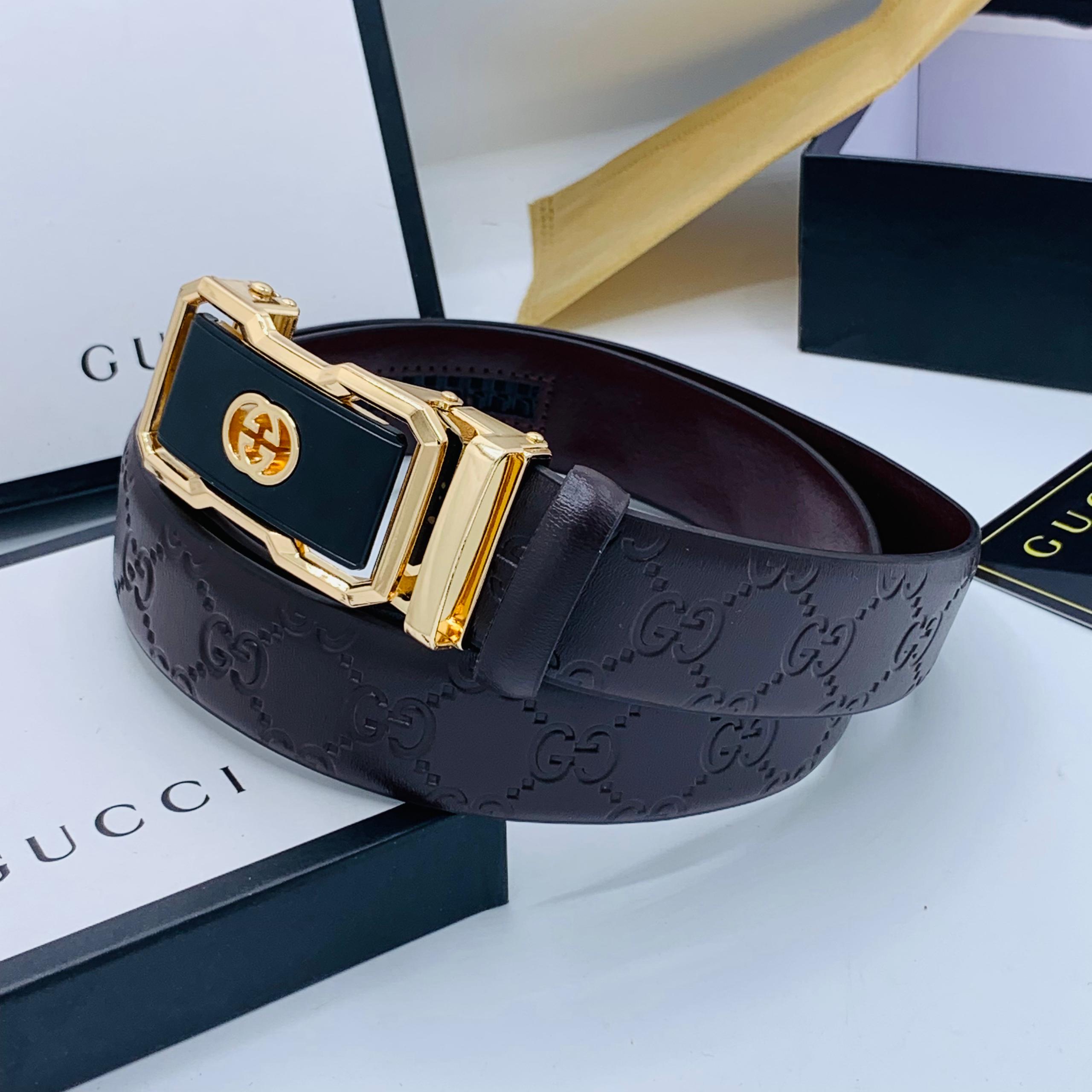 GUC39331 Brown Leather Belt
