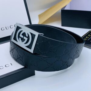 GUC28441 Black Leather Belt